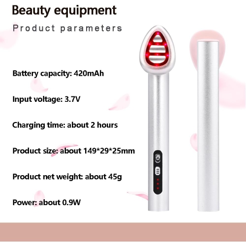 Multifunctional home LED light therapy facial massager - seven-color light beauty eye instrument, constant temperature hot compress, firming and