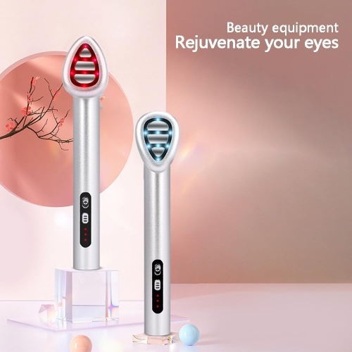 Multifunctional home LED light therapy facial massager - seven-color light beauty eye instrument, constant temperature hot compress, firming and