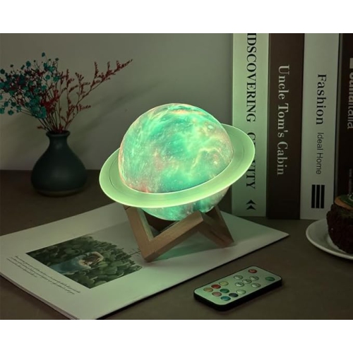 YOULIGHTS Saturn Ring Fantasy Bluetooth Speaker Desktop Home Subwoofer New Upgrade 3D Cross-border HiFi Lighting Audio,Saturn Rings Color