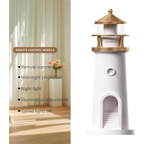 YOULIGHTS Moonlight Beacon Bluetooth Lamp Speaker, Moonlight Projector, Remote Control LED Cordless Night Light, Motion Sensor Rechargeable Desk Lamp