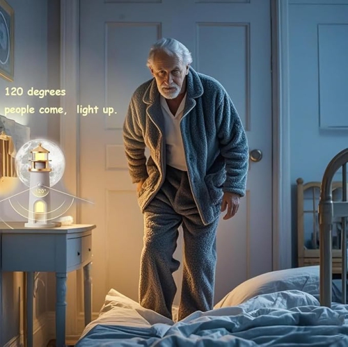 YOULIGHTS Moonlight Beacon Bluetooth Lamp Speaker, Moonlight Projector, Remote Control LED Cordless Night Light, Motion Sensor Rechargeable Desk Lamp