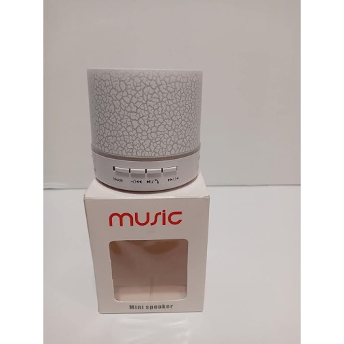 YOULIGHTS Music Glowing LED Light, Mini Crack Bluetooth Speaker, Portable Card Plug-in Subwoofer Speaker as Gift