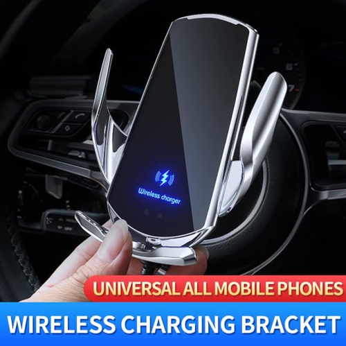 YOULIGHTS Wireless car charger, car induction, 15W wireless charger, car vent mounting bracket, fast charging, automatic clamping car phone holder,