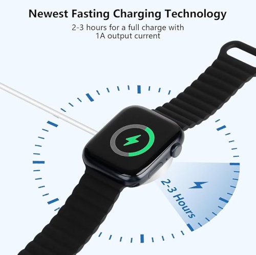 YOULIGHTS – Câble de chargement USB-C pour Apple Watch, chargeur magnétique iWatch à chargement rapide, compatible avec le chargeur USB-C pour Apple