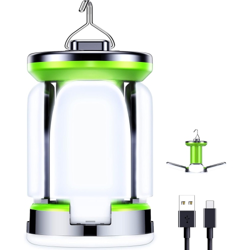 Image 1 of 4.. Camping Lantern White Light Rechargeable, Camping Lights Lamp-7 Light Modes 60 LED Ultra Bright LED Tent Light 10+ Hrs Runtime for Camping, Fishing,
