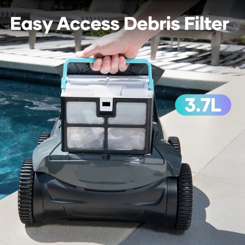 Remis à neuf - Aiper SG Pro - Aspirateur robot sans fil pour piscine creusée jusqu'à 1600&nbsp;pi², aspirateur automatique pour piscine