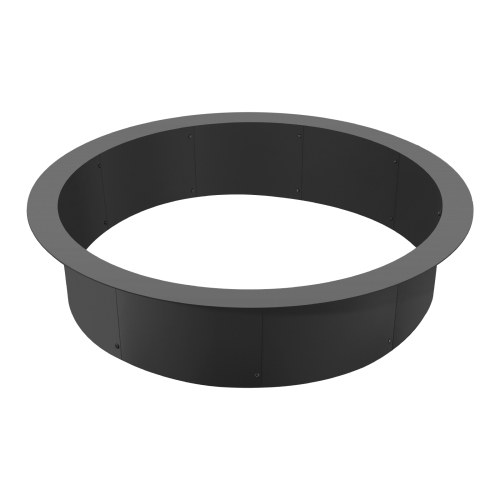 VEVOR 44-Inch Outer/39-Inch Inner Diameter, Fire Pit Ring, 10inch Height 2.5mm Thick Fire Pit Insert, Heavy Duty Carbon Steel Liner DIY Campfire Ring
