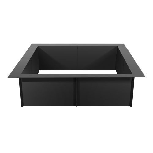 VEVOR 42x42 in Outer/36x36 in Inner Diameter, Fire Pit Ring, 10inch Height Square Fire Pit Insert, Heavy Duty Carbon Steel Liner DIY Campfire Ring