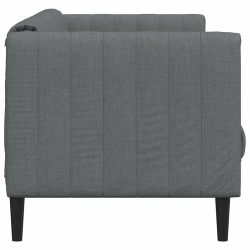 vidaXL Sofa 3-Seater Dark Grey Fabric