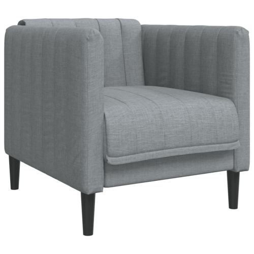 Fauteuil de sofa vidaXL en tissu gris foncé