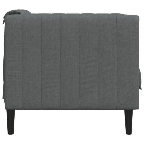 Fauteuil de sofa vidaXL en tissu gris foncé