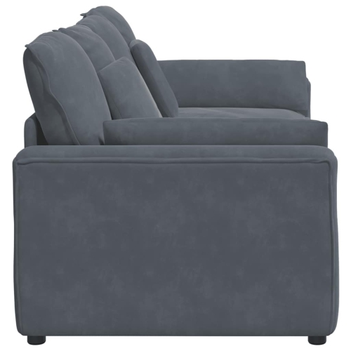 vidaXL Modular Sofa with Cushions Dark Grey