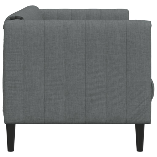 vidaXL Sofa 2-Seater Dark Grey Fabric