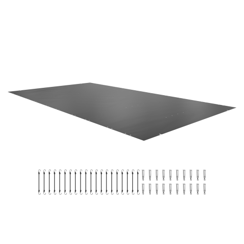 VEVOR 10.5x18.6ft Pool Safety Cover Fits Rectangle Inground Pools, Safety Pool Cover with Drainage Holes, Mesh Pool Cover for Swimming Pool, PVC