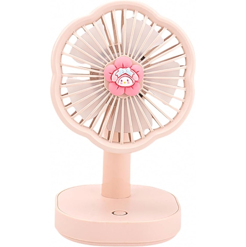 YOULIGHTS  Ultra Quiet Mini Small Fan \w Led Light, Portable Table Fan, Rechargeable Air Circulator Fan, 3 Speeds USB Fan for Office Dorm Bedroom