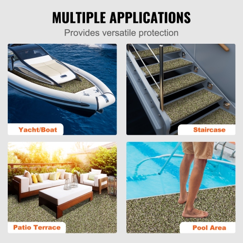 Plancher de bateau VEVOR 94,5" x 23,6", terrasse de bateau en mousse EVA, plancher autoadhésif antidérapant, 31,1&nbsp;pi² 2 rouleaux de tapis marin