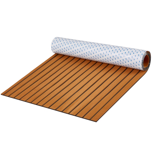 VEVOR  94.5" X 35.4" Boat Flooring, Eva Foam Boat Decking, Non-Slip Self-Adhesive Flooring, 23.2 Sq.ft Marine Carpet for Boats, Yacht, Pontoon