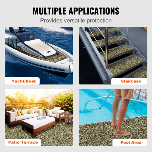 VEVOR 94.5" x 35.4" Boat Flooring, EVA Foam Boat Decking , Non-Slip Self-Adhesive Flooring, 23.2 sq.ft Marine Carpet for Boats, Yacht, Pontoon, Kayak