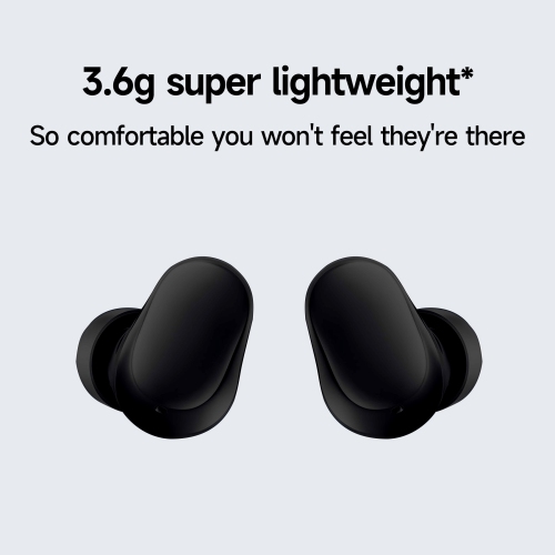Xiaomi Redmi Buds 6 Play – True Wireless Earbuds with Deep Bass, 36-Hour Battery, IPX4 Water Resistance & Bluetooth 5.4, Black