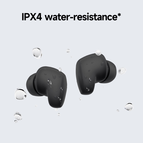 Xiaomi Redmi Buds 6 Play – True Wireless Earbuds with Deep Bass, 36-Hour Battery, IPX4 Water Resistance & Bluetooth 5.4, Black