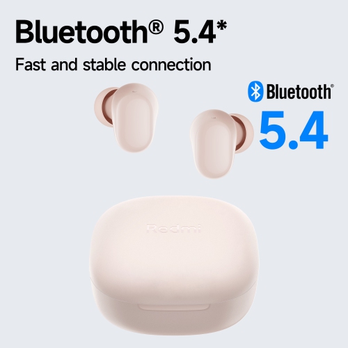 Xiaomi Redmi Buds 6 Play – True Wireless Earbuds with Deep Bass, 36-Hour Battery, IPX4 Water Resistance & Bluetooth 5.4, Pink