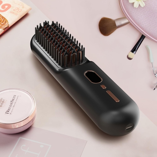 Le peigne à cheveux droit rechargeable sans fil portatif à ions négatifs de voyage n'endommage pas le lissage et le fer plat à double usage
