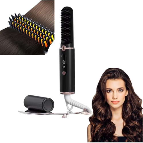 Professional Cordless Hair Straightener – Fast Styling, Salon Results, Tangle-Free Portable Hair Straightener – Compact, Safe, Long Battery Life