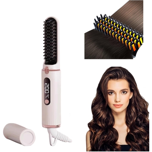 Cordless Hair Straightener – 65+ Minutes Run Time, Negative Ions, Travel-Friendly Portable Ionic Hair Straightener – Anti-Frizz, Auto-Off,