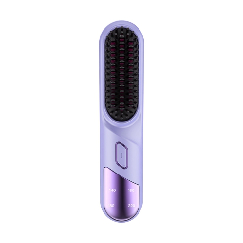 (Purple) Straight hair comb hairdressing tools do not damage hair straightener home straightener straightener straightener curling iron electric comb