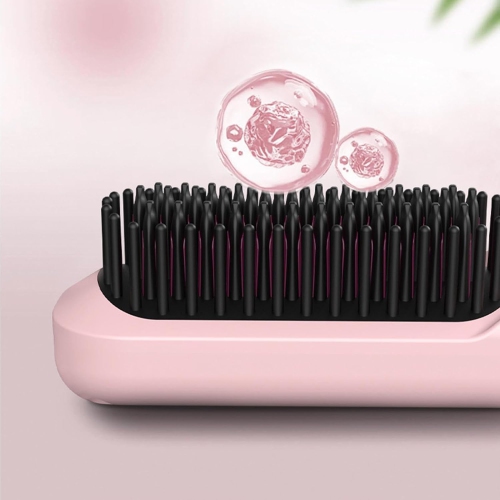 Rasoir de voyage – Peigne à lisser sans fil Mini fer plat à ions négatifs 、Rechargeable par USB, conception compacte, deux fonctions de lissage et de