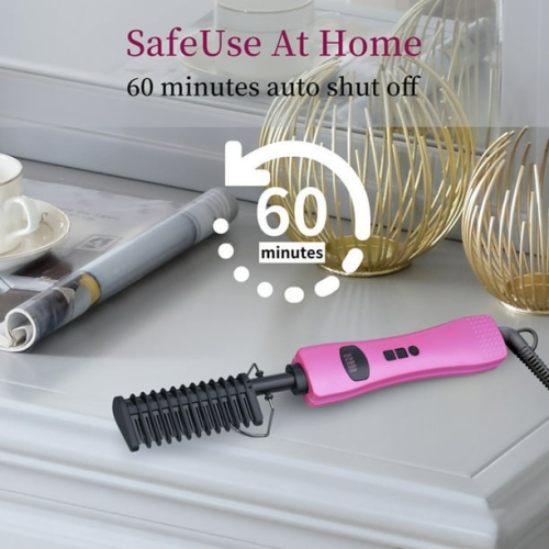 Le peigne à cheveux frisés et droits bangue le peigne à cheveux frisés domestique à double usage sec et humide Le fer plat à friser électrique