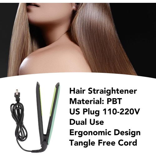Dual-purpose hair straightener, corded, front end, heat resistant, suitable for beauty salon and home use, US plug 110-220V