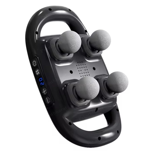 Massager for pain relief in back, legs, neck, shoulders and body, massage gun deep tissue, muscle massager 20 intensities and 6 massage modes, 4 head