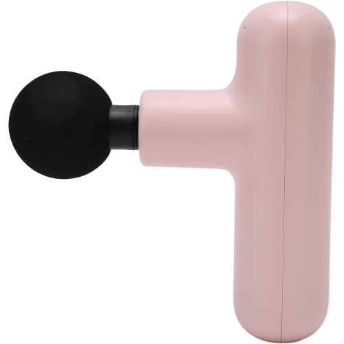 Mini Hand Muscle Massager, Deep Tissue Relaxation Massage Gun with 4 Massage Heads, Portable Small Percussion Muscle Massager——Pink