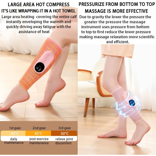 Leg Massager with Heating Automatic Heating Wireless Charging Leg and Foot Massager Leg Massager, Calf Massager Leg Massager with Knee Heating