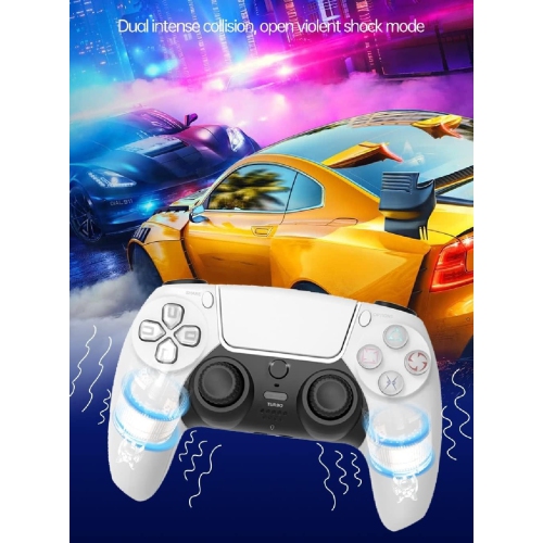 P4 game controller is suitable for computer Bluetooth wireless controller vibration PS4 game controller——black