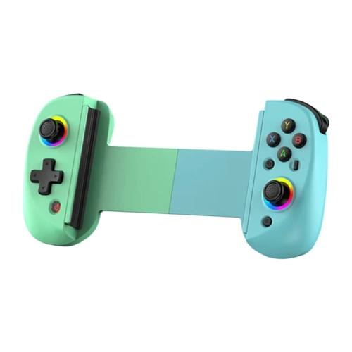 GREEN SCENIC  Wireless Stretchable Game Console Retractable Game Controller Somatosensory Vibration Handle——Green In Blue