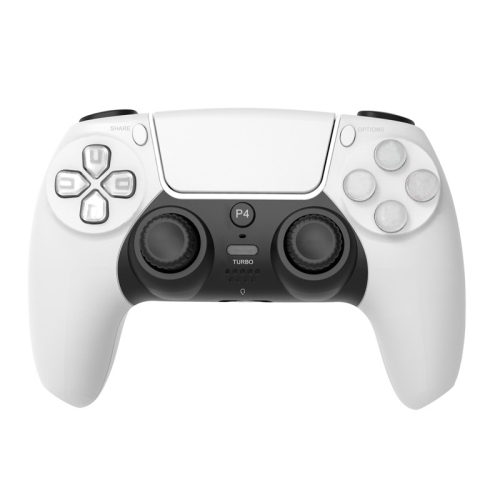 P4 game controller is suitable for computer Bluetooth wireless controller vibration PS4 game controller——White