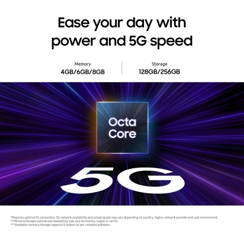 SAMSUNG Galaxy A15 5G 128GB, 6.5" 90Hz AMOLED, Octa-Core, 50MP Triple Camera, Black