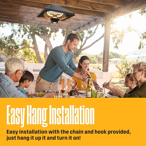 Radiateur électrique à infrarouge pour l'extérieur de Westinghouse - Suspendu