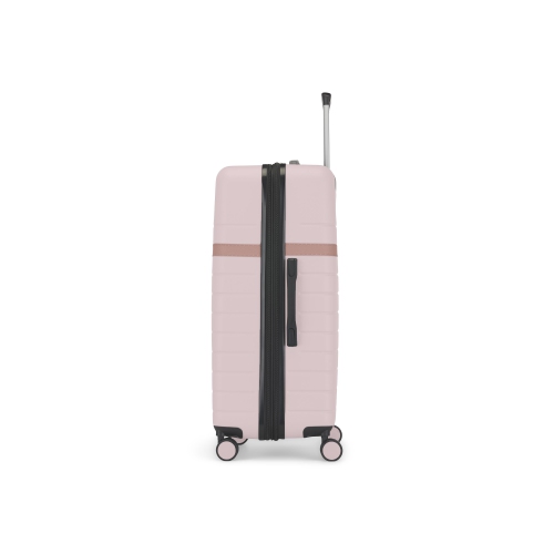 Grosse valise de cabine rigide avec extension Lisbon de Bugatti - Rose