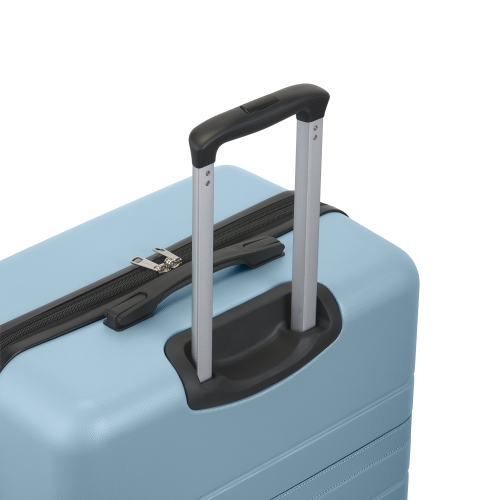 Grande valise de cabine rigide avec extension Lisbon de Bugatti - Bleu