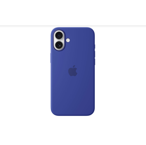 Image 1 of 1.. Refurbished Apple Silicone Fitted Hard Shell Case with MagSafe for iPhone 16 Plus - Ultramarine MYYF3ZM/A