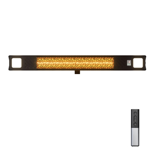 Deko Living 1500W Wall Mounted Infrared Heater with Carbon Fiber Tube