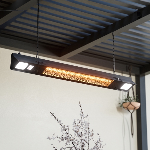 Deko Living 1500W Wall Mounted Infrared Heater with Carbon Fiber Tube