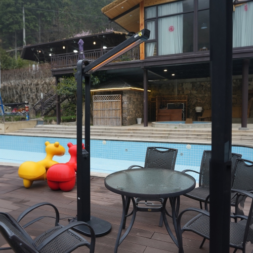 Image 1 of 10.. Deko Living 1500W Infrared Adjustable Angle Tower Heater with Carbon Fiber Tube