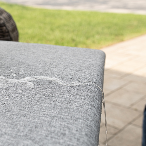 Deko Living 5 Place Seating Gray Outdoor Wicker Sofa and Sofa Chair Set with Table