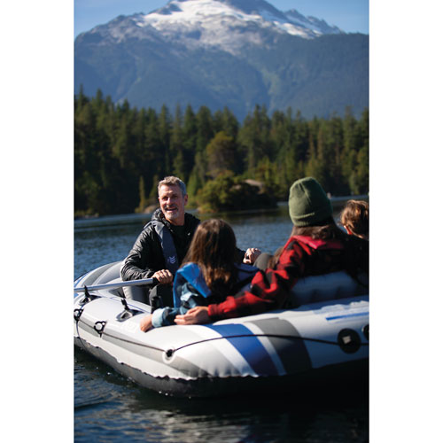 Intex Excursion 10Ft. 4-Person Inflatable Boat with Oars - Blue