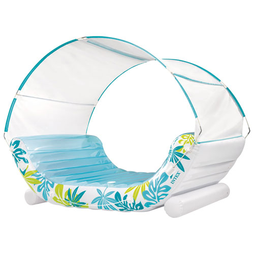 Intex Tropical Canopy Lounge Inflatable Float with Shade