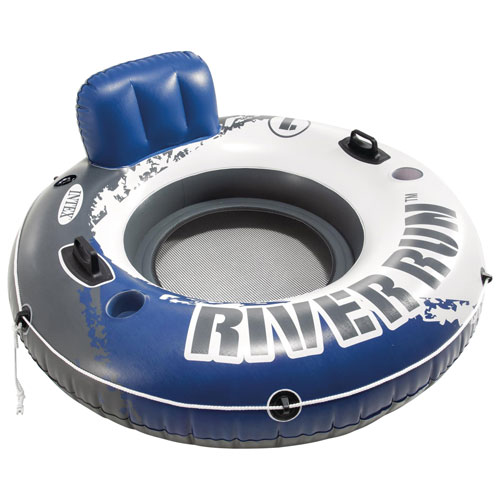 Intex River Run I Inflatable Tube with Backrest & Cup Holders
